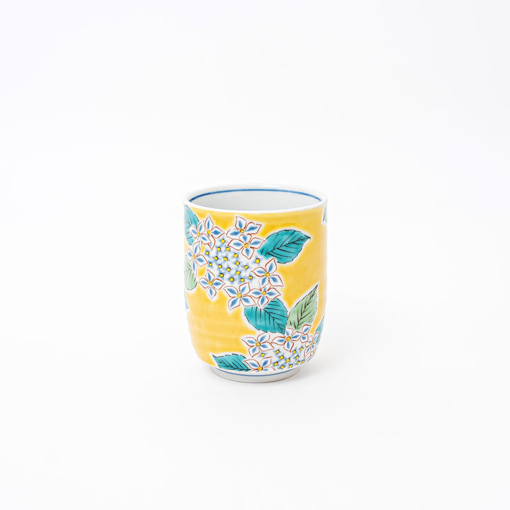 Kutani Ware Four Seasons Floral Tea Cup