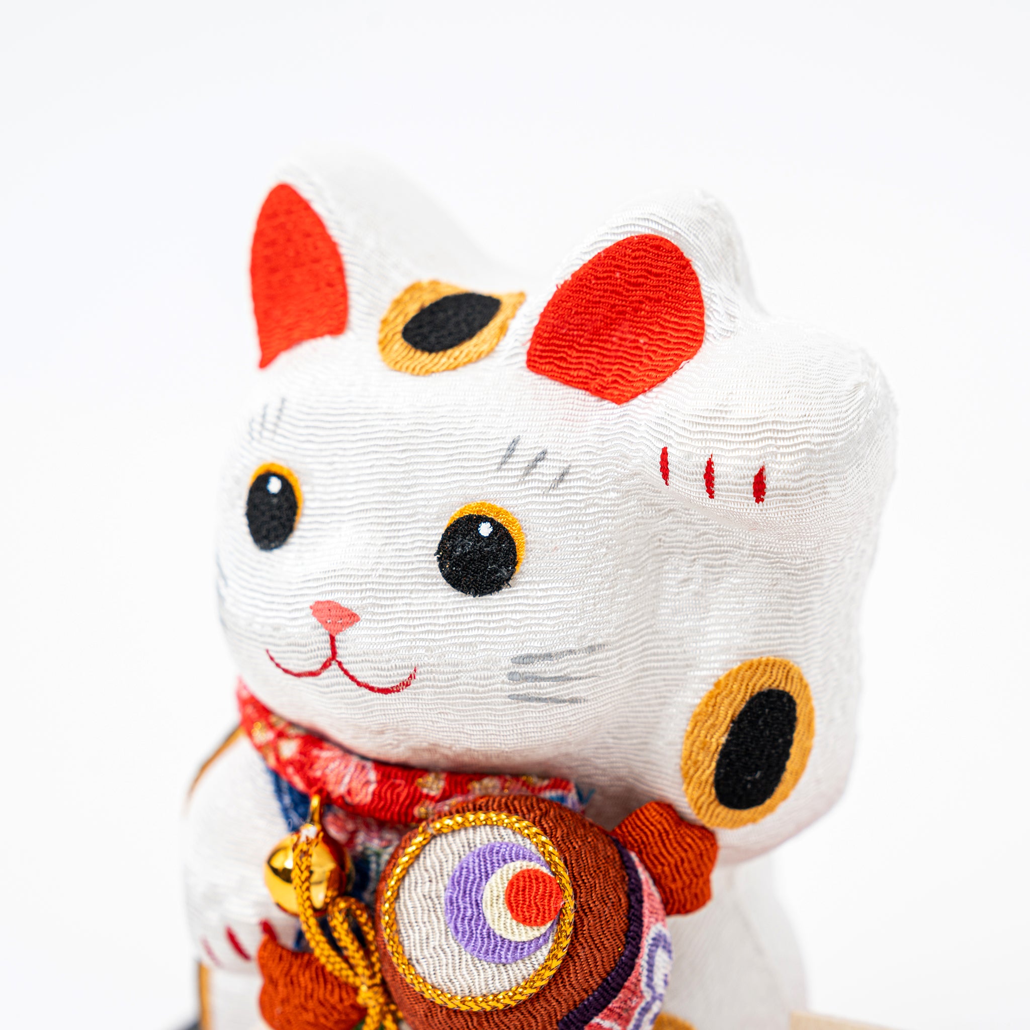 Handmade Japanese Maneki Neko Lucky Cat with Lucky Mallet