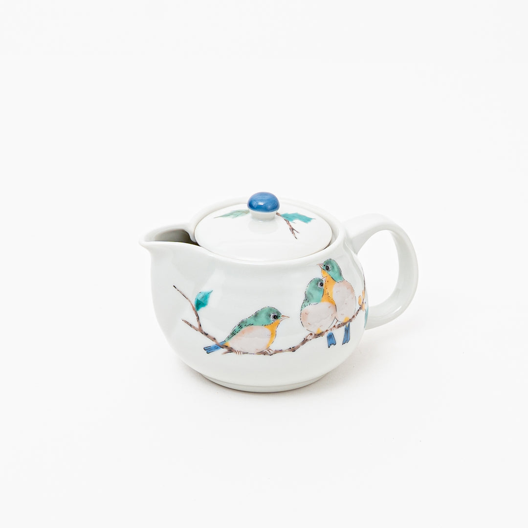 Kutani Ware Tea Pot with Birds Design