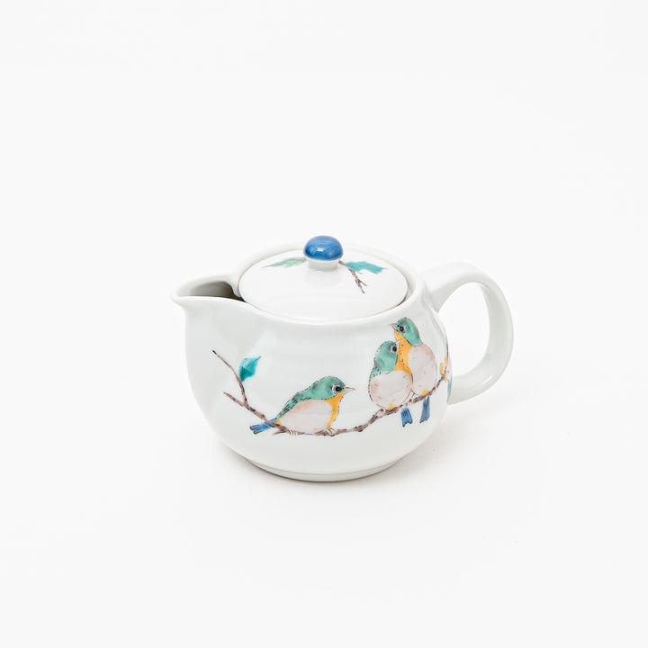 Kutani Ware Tea Pot with Birds Design