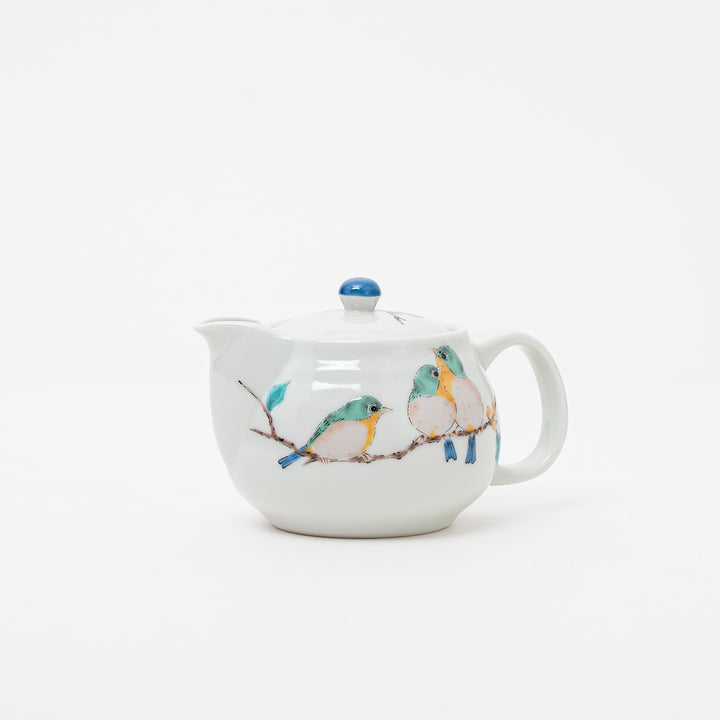 Kutani Ware Tea Pot with Birds Design