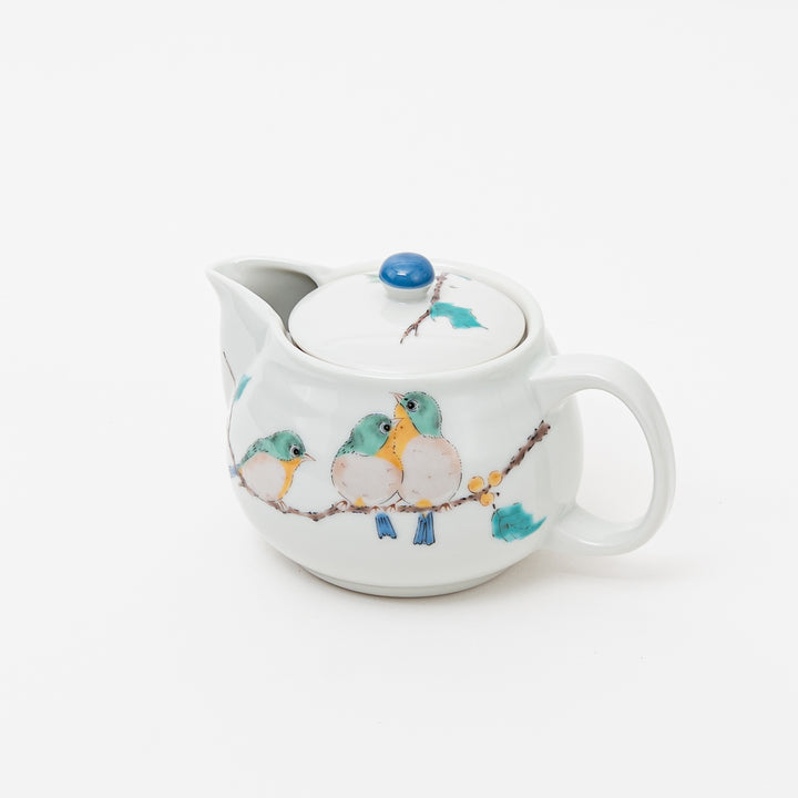 Kutani Ware Tea Pot with Birds Design