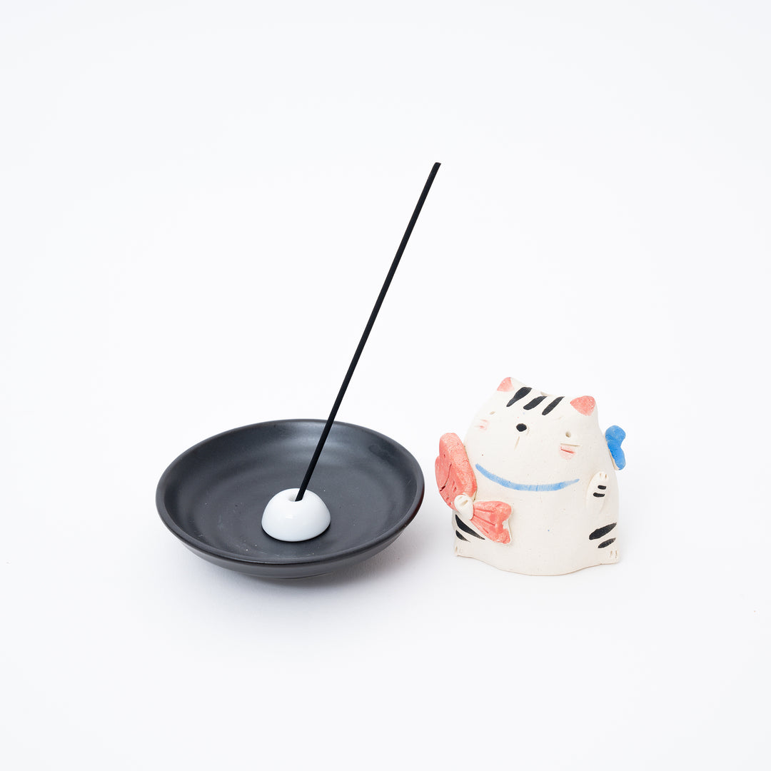 handmade Cat incense burner