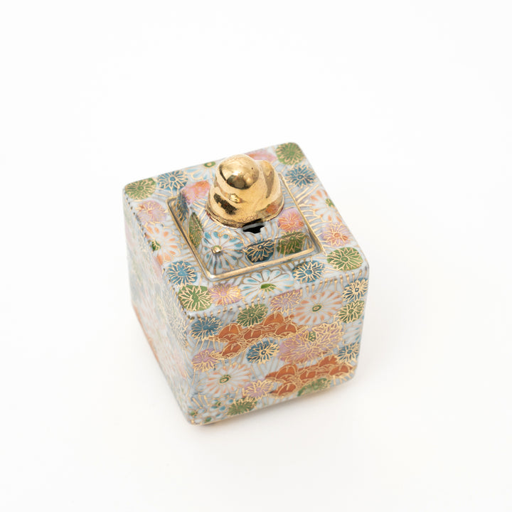 Kutani Hand-Painted Hanazume Incense Burner