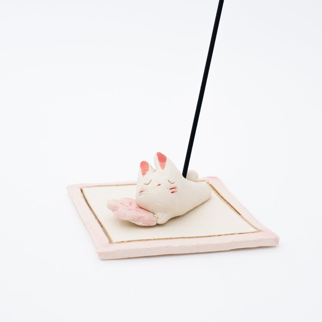 Handmade Cherry blossom Rabbit Incense Holder