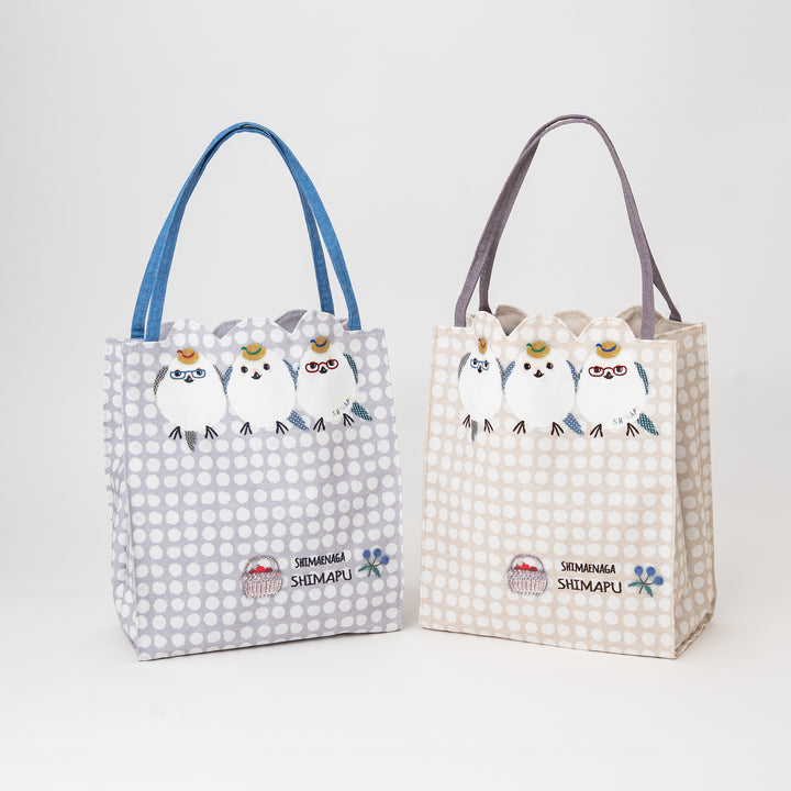 Kusuguru Japan Shimapu embroidered bird small tote bag