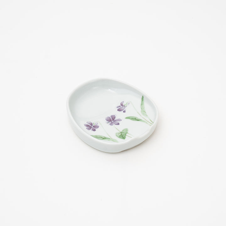 Arita Violet Sauce Dish Made in Japan