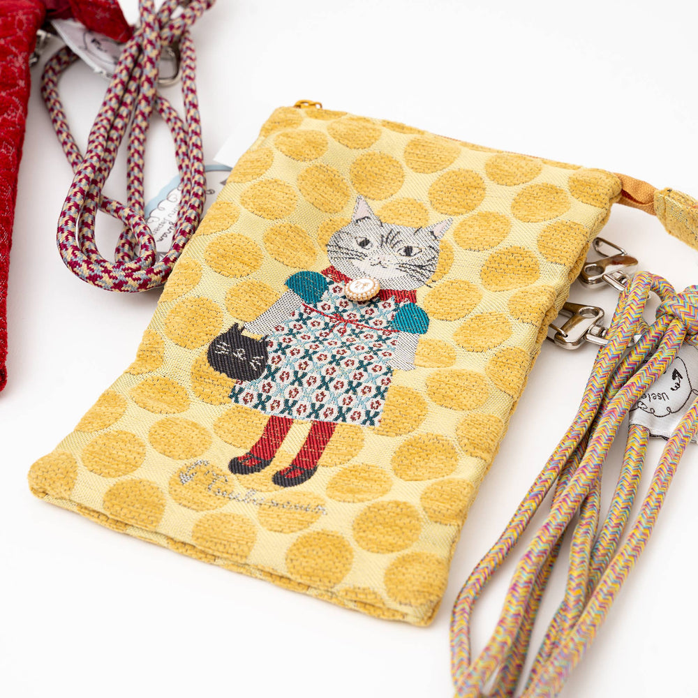 Kusuguru Japan "Honey Bean Princess" Jacquard Pouch 