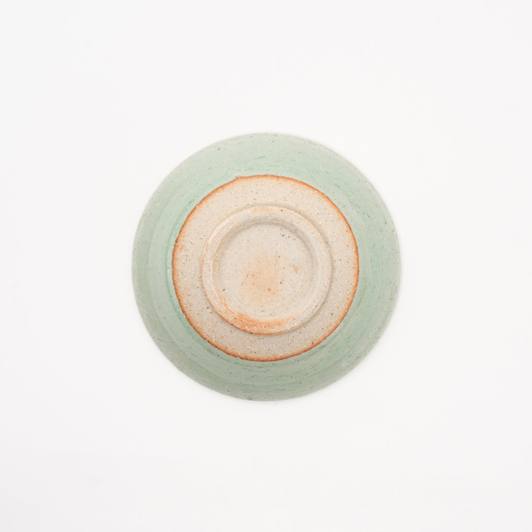 Authentic Japanese pottery with an ice crackle glaze