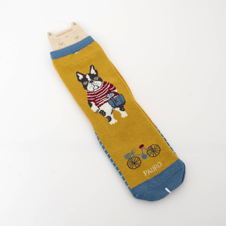 Whimsical Japanese Character Knit Crew Socks Kusuguru Japan