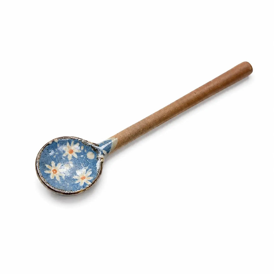 Handmade Daisy Ceramic Spoon – Made in Japan