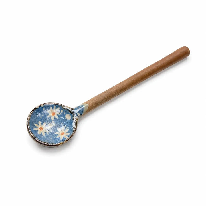 Handmade Daisy Ceramic Spoon – Made in Japan