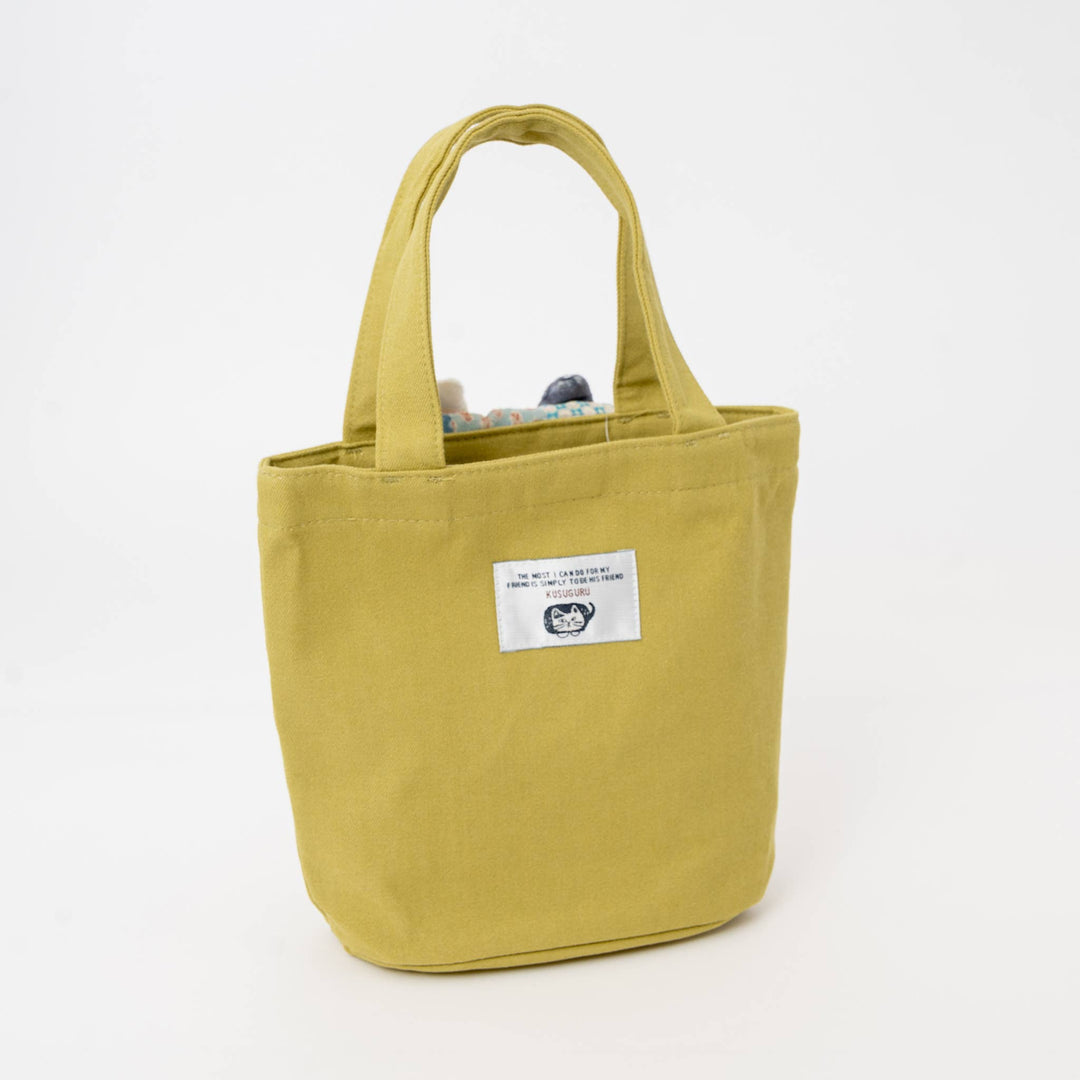 Kusuguru Japanese Canvas Mini Tote Bag