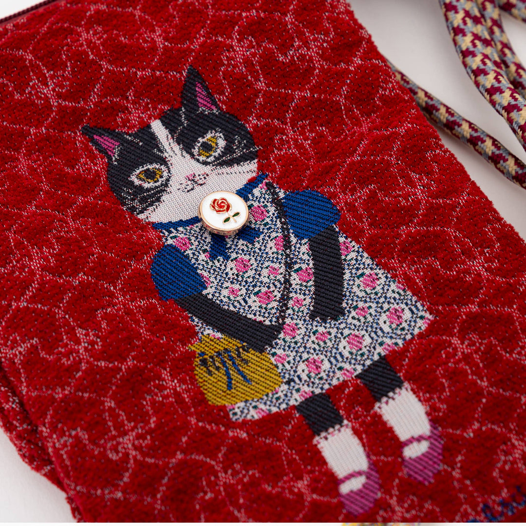 Kusuguru Japan "Honey Bean Princess" Jacquard Pouch 