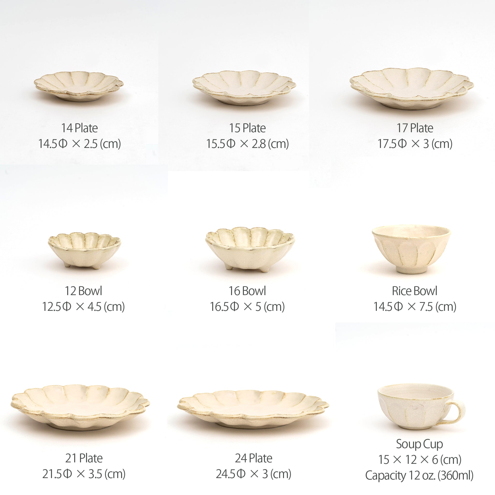 Kaneko Kohyo White Rinka Japanese Handmade Ceramic Dinnerware