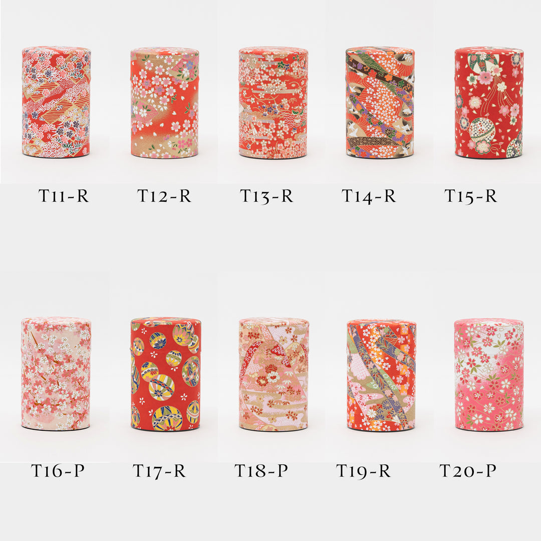 Japanese Washi Paper tea Tin 100g - Tea Canister
