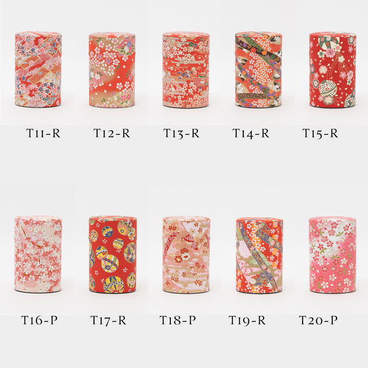 Japanese Washi Paper tea Tin 100g - Tea Canister