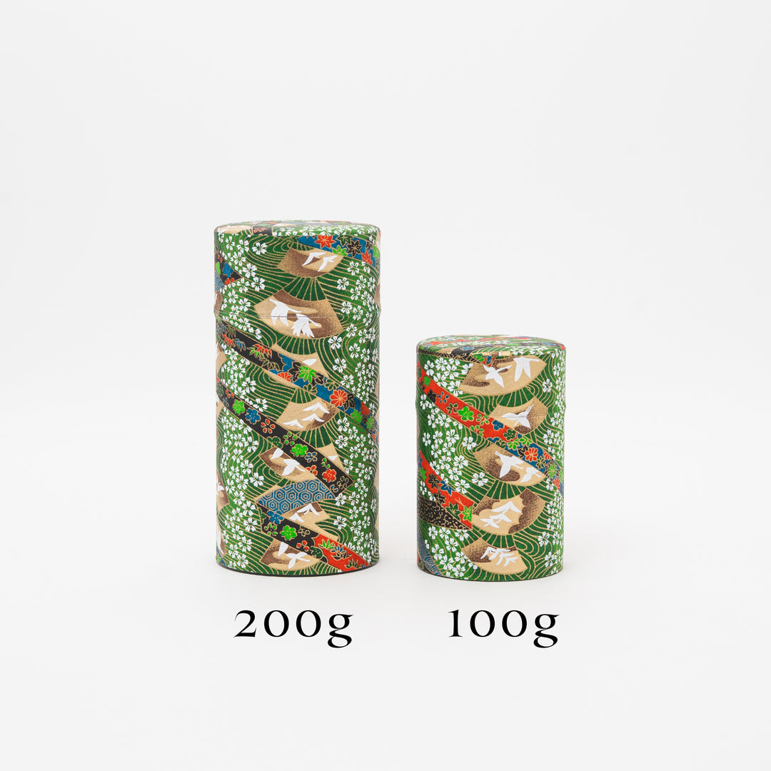 Japanese Washi Paper tea Tin 100g - Tea Canister