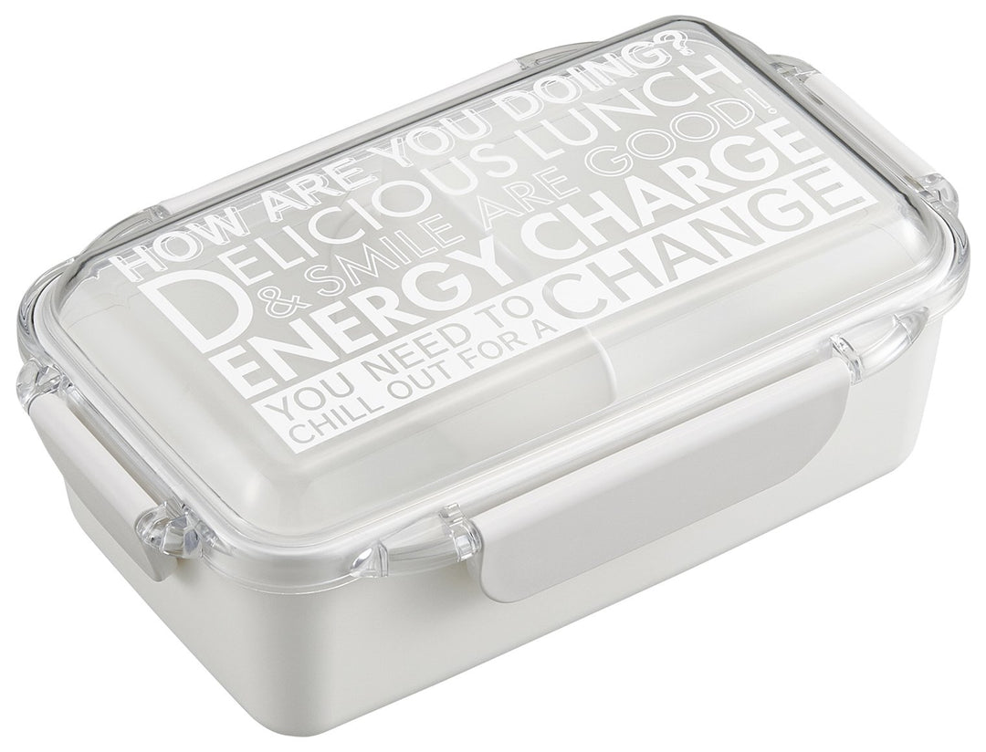 OSK Lunch box Energy Charge 650ml With Partition I 4-point lock I  Made in Japan Dishwasher Compatible