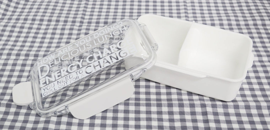 OSK Lunch box Energy Charge 650ml With Partition I 4-point lock I  Made in Japan Dishwasher Compatible