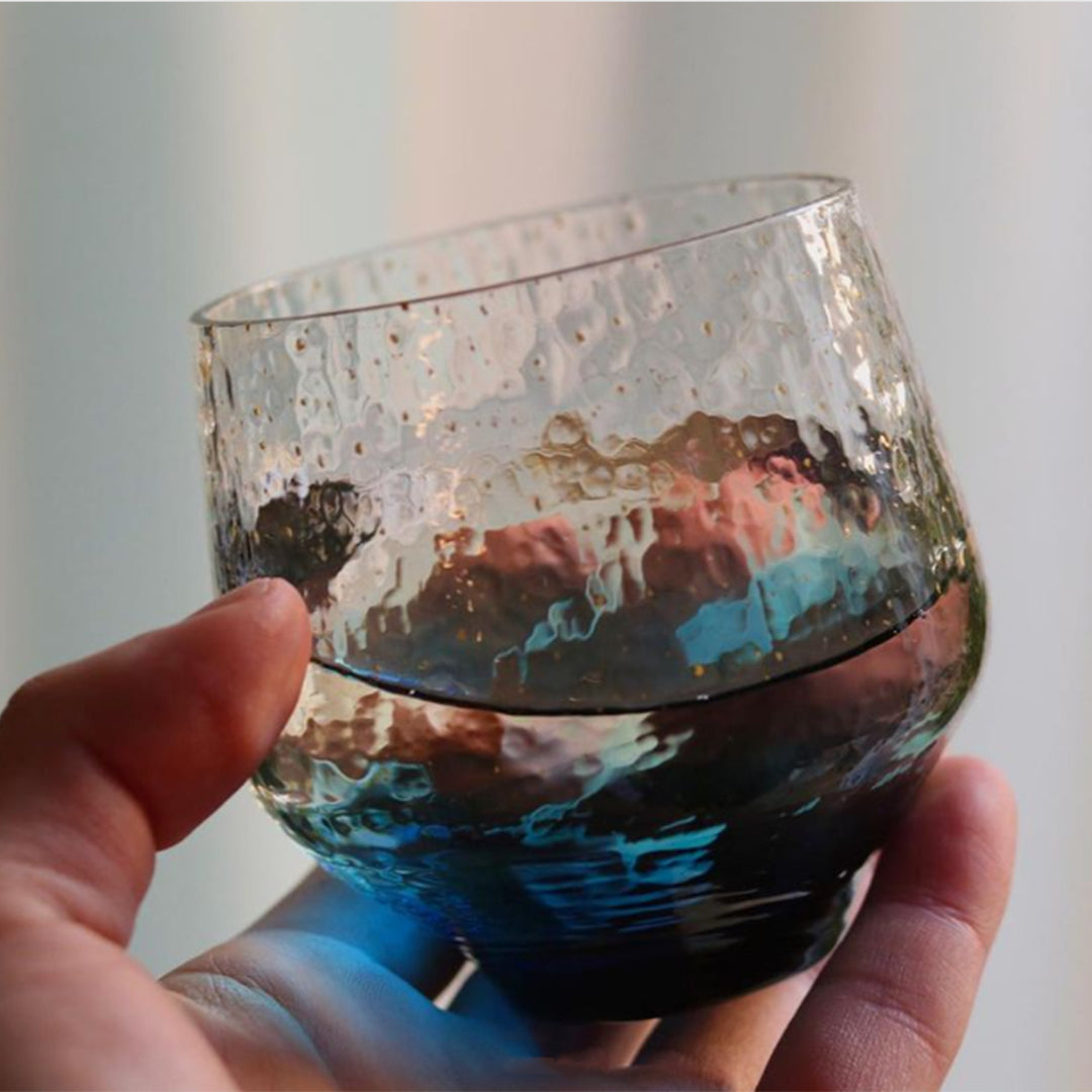 TOYO SASAKI Edo Glass Yachiyo Kiln Sake Cup Whiskey Glasses Made in Japan