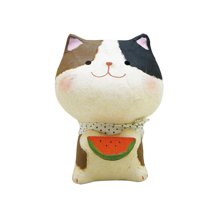 Japanese Washi Paper Cat Ornament Watermelon