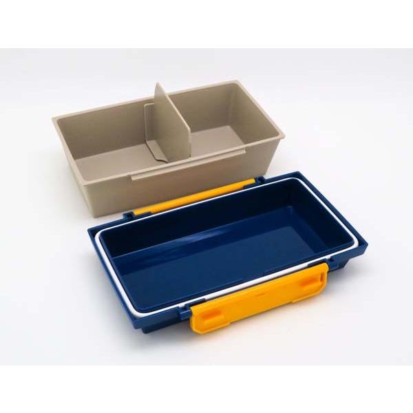 Lunch Box with Partition 800ml 1 Tier Antibacterial Dishwasher Safe Made in Japan