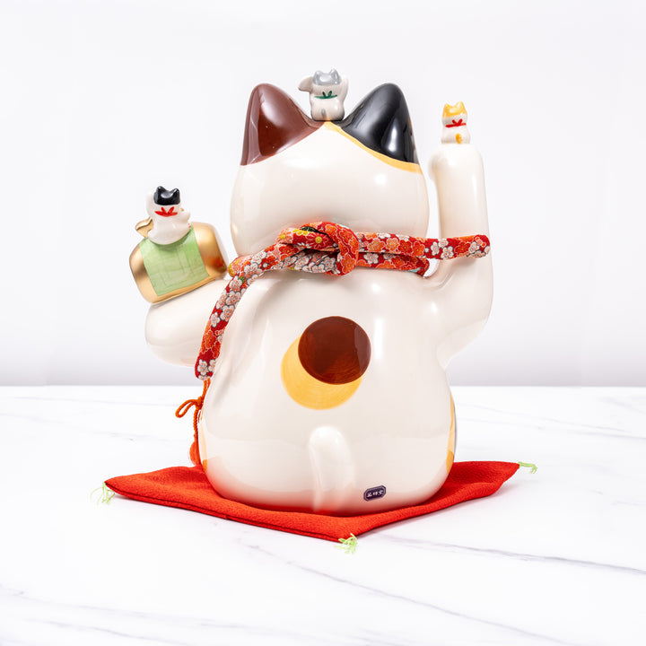 Yakushi Kiln Maneki-Neko / Beckoning cat / Lucky Cat -Large