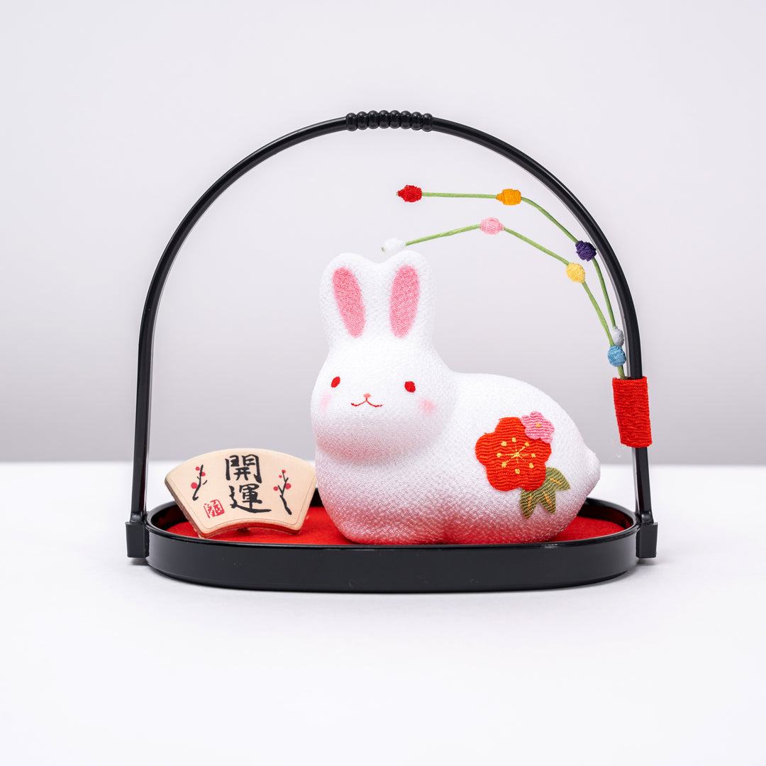 Handcrafted Fuku Rabbit Basket - R13