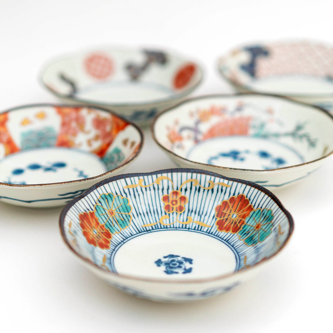 Somenishiki-Koimari Serving Bowl Set 5Pcs