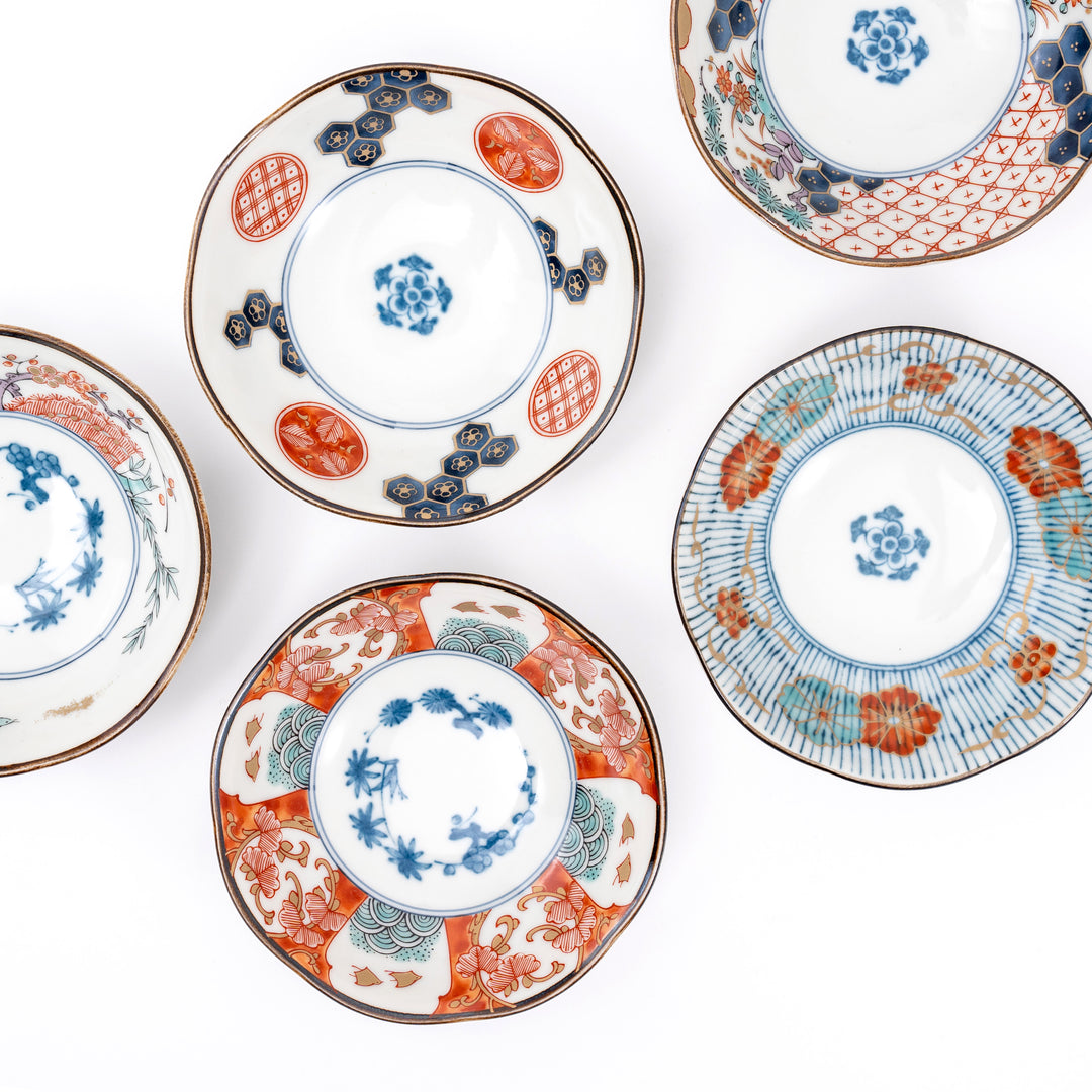 Japanese Authentic Somenishiki Imari Ware Bowl Gift Set 5Pcs/ Made in Japan/Housewarming Gift/Wedding Gift
