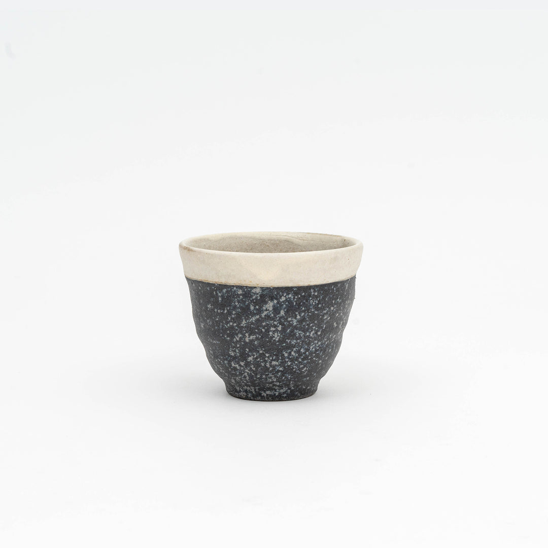 Shigaraki Yaki Handmade Black and White Mug