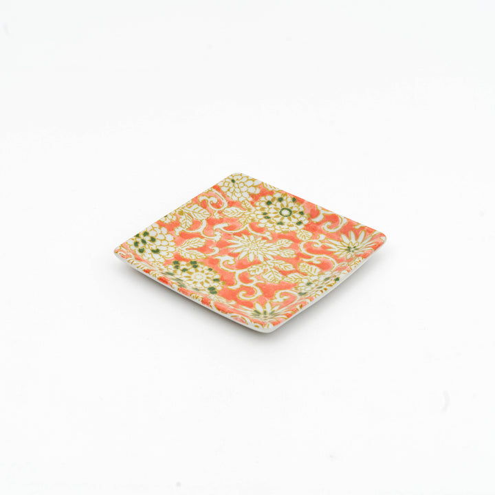 Japanese Style Square Small Plate - 10cm Mino Ware