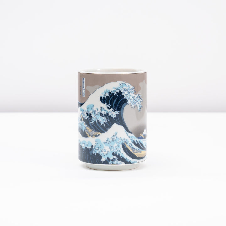 Mino Ware Hokusai Wave Tea Cup