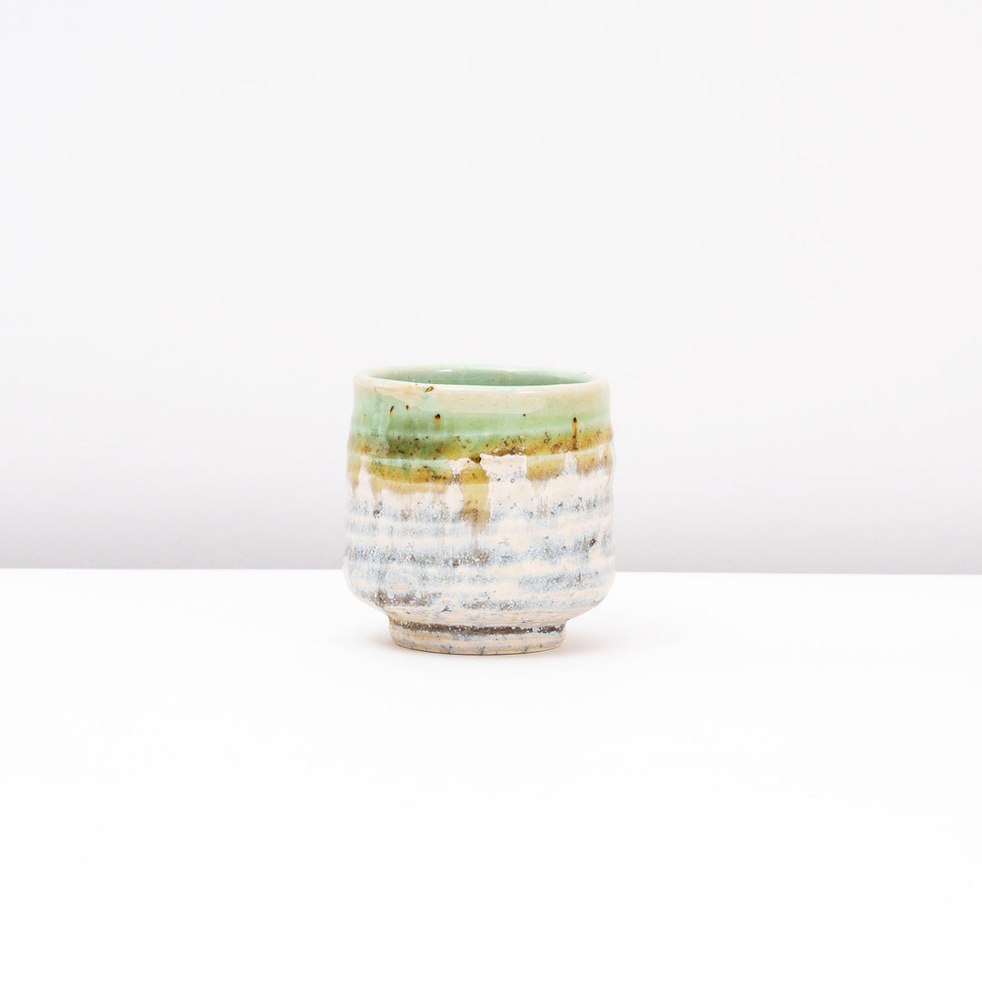 Exquisite Handcrafted Japanese Tea Cup with Richly Layered Glaze