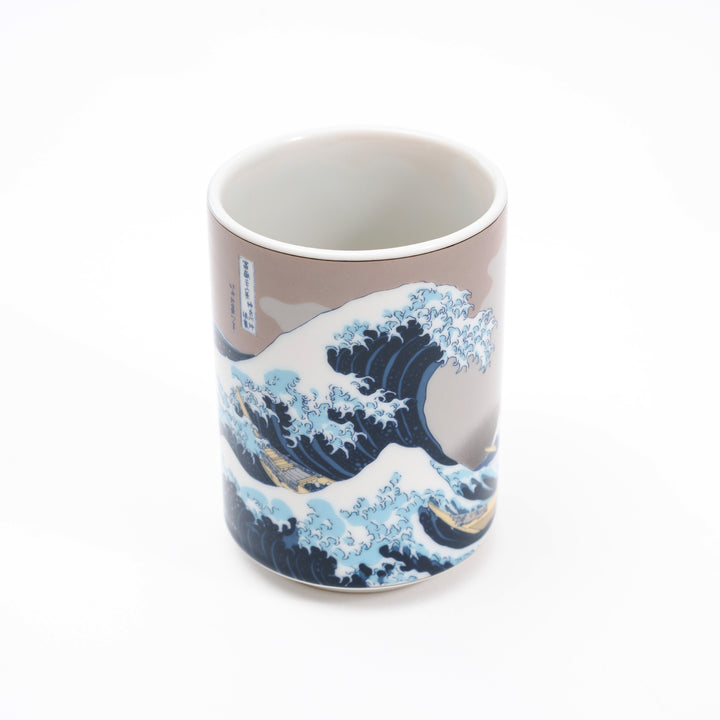 Mino Ware Hokusai Wave Tea Cup