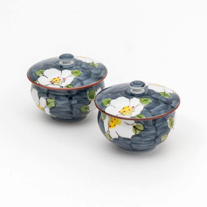 HASAMI Ware Floral Tea Pot with Strainer and Cups