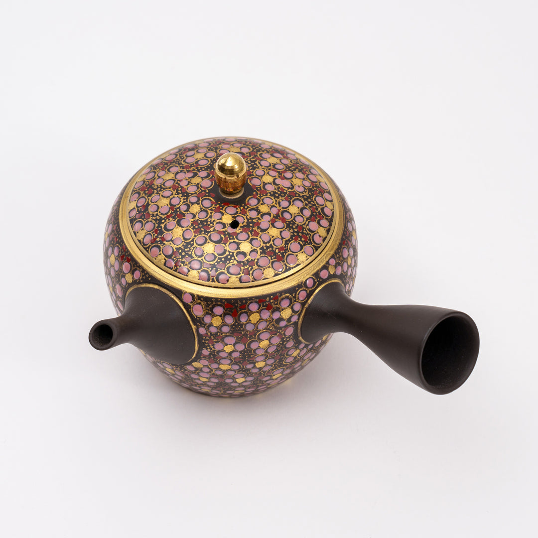 Tokoname x Kutani Ware Hand-crafted Flower Tea pot