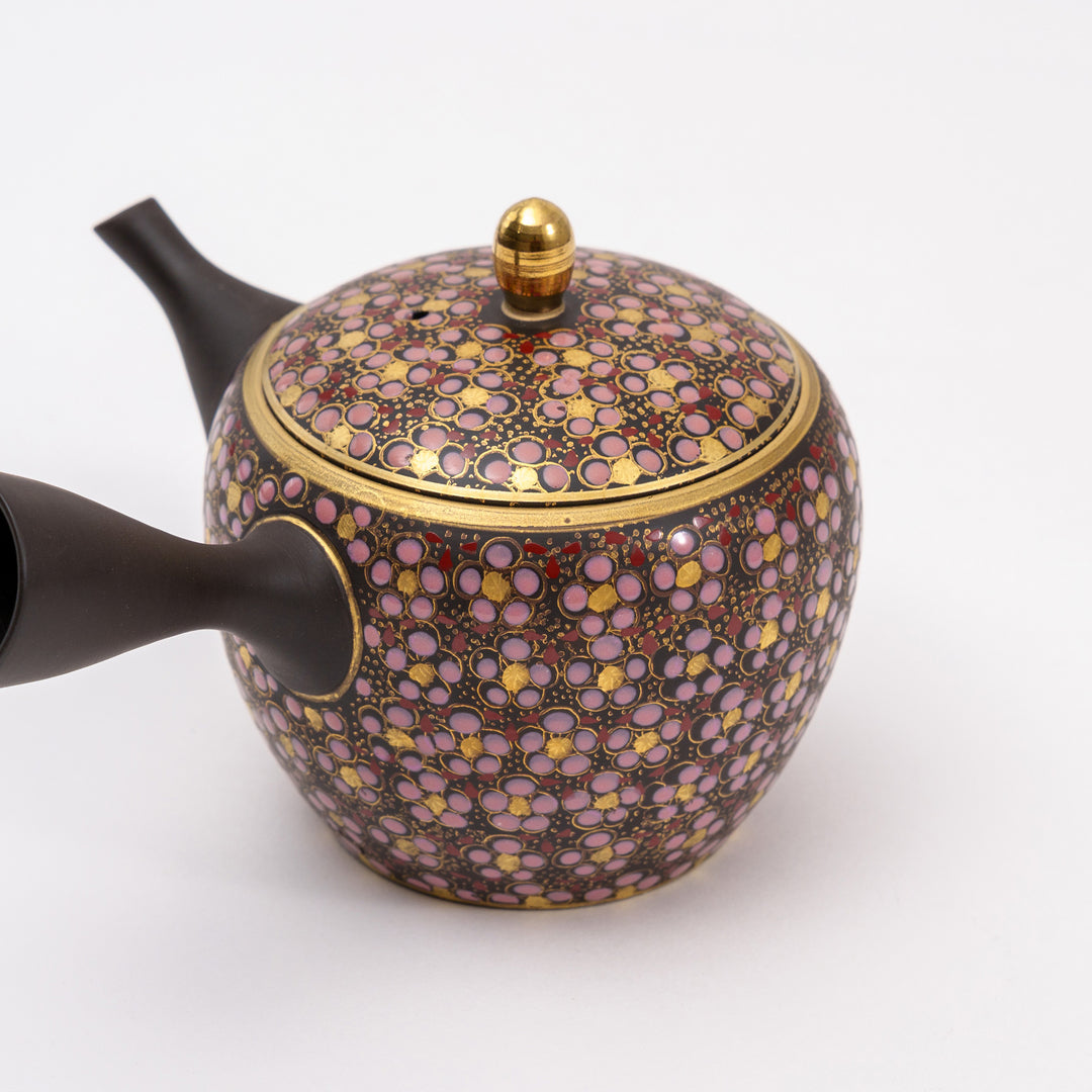 Tokoname x Kutani Ware Hand-crafted Flower Tea pot