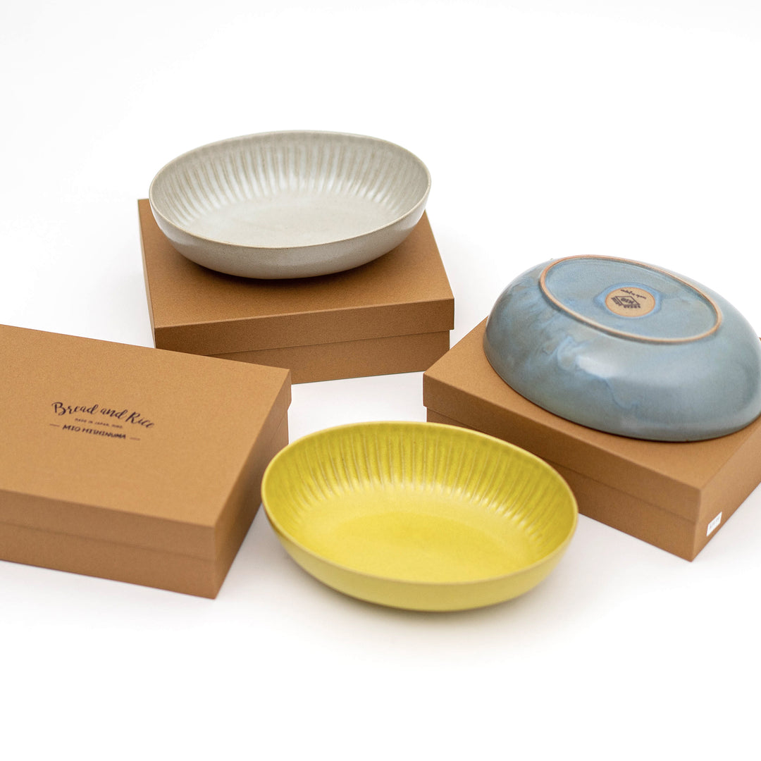 Bread and Rice Project designed by Mio Hishinuma Project designed by Mio Hishinuma Handmade Oval Bowl
