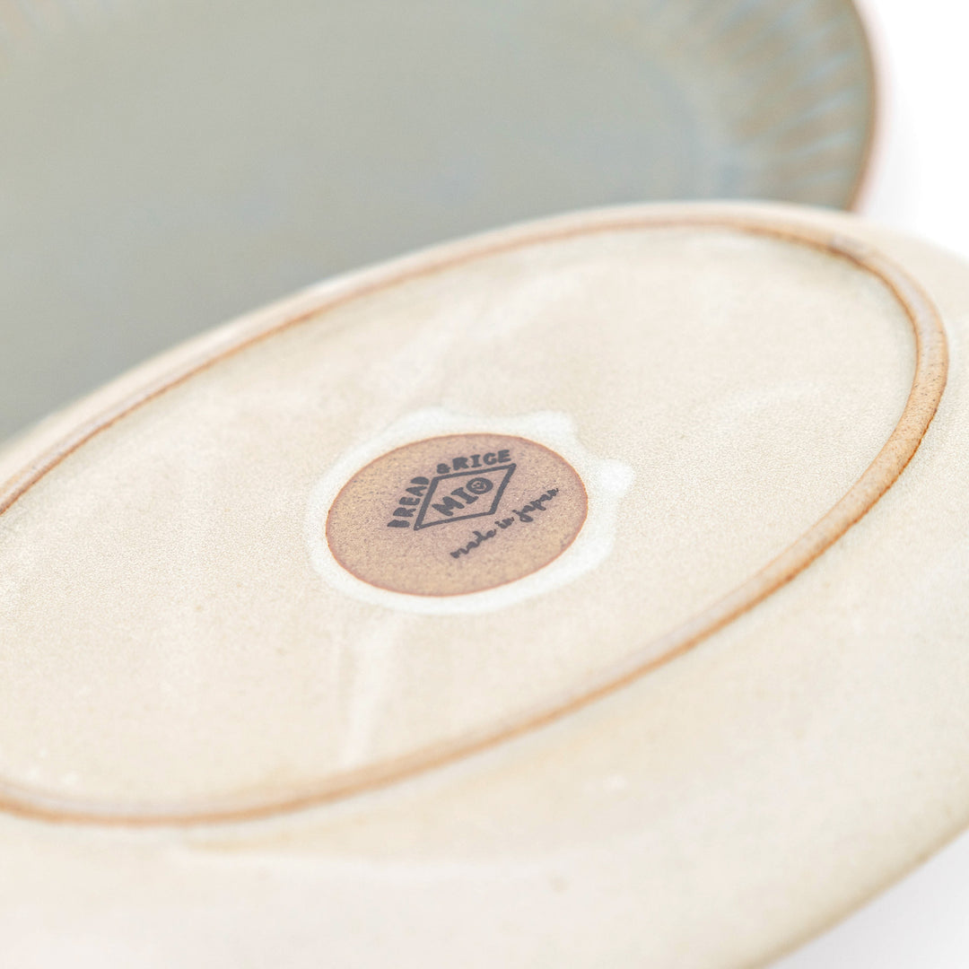Bread and Rice Project designed by Mio Hishinuma Handmade Mini Oval Plate - 24.5cm