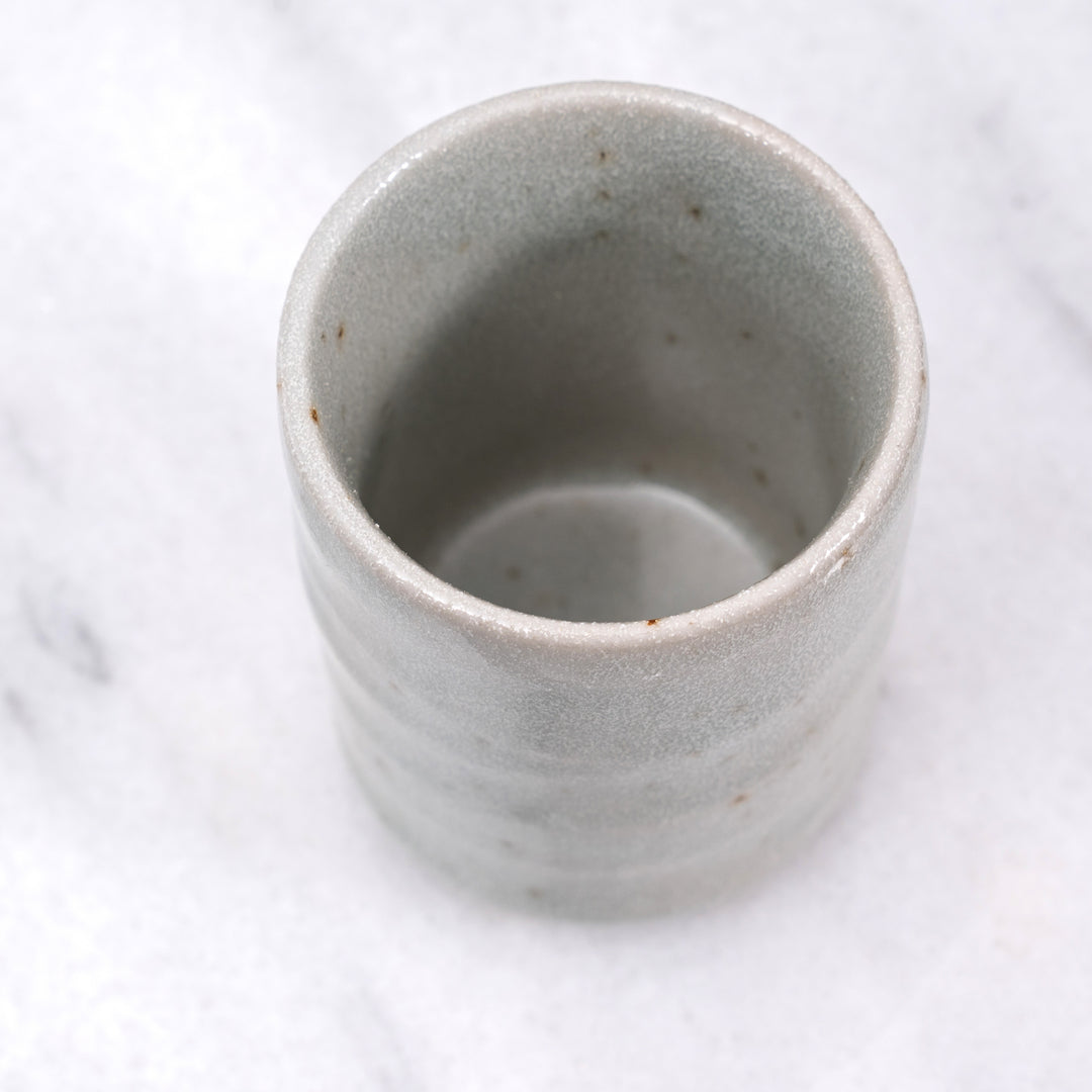 Handcrafted Mino-yaki Celadon Japanese Tea Cup