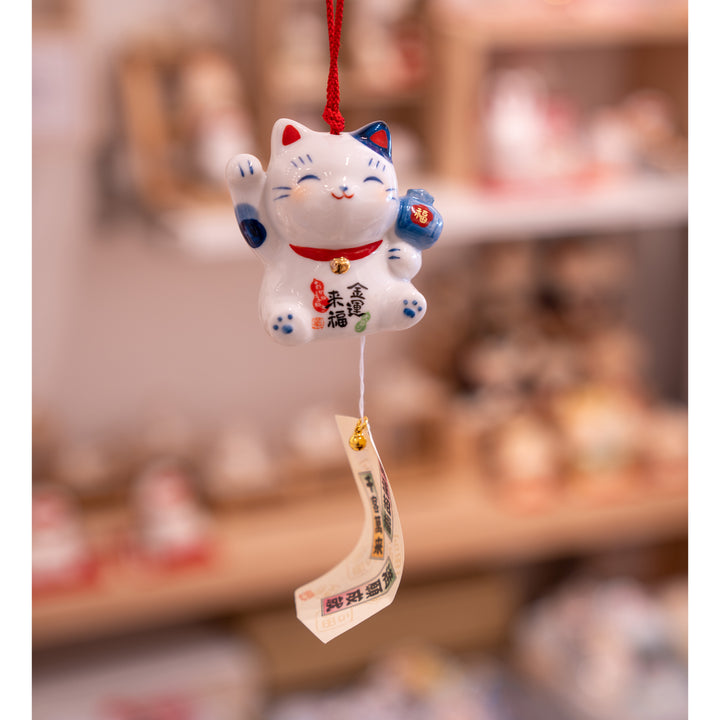lucky cat wind chimes