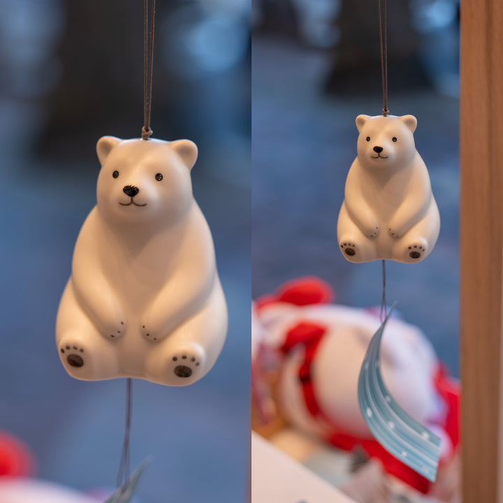 Polar bear wind chime yakushi kiln yakushigama 药师窑 风铃 Japanese wind chime