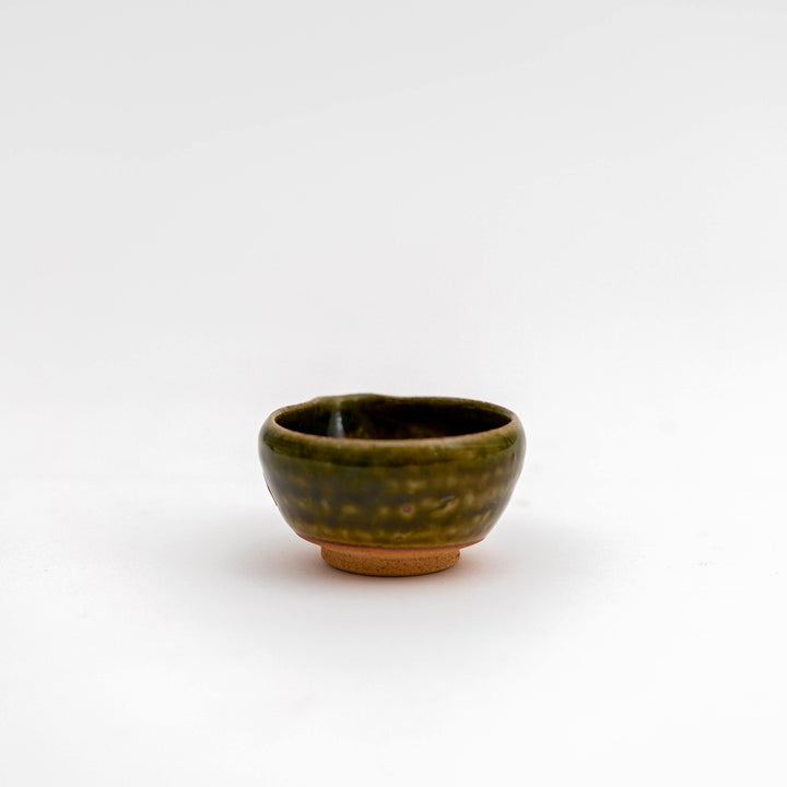 Handmade Oribe Olive Green Kobachi Bowl