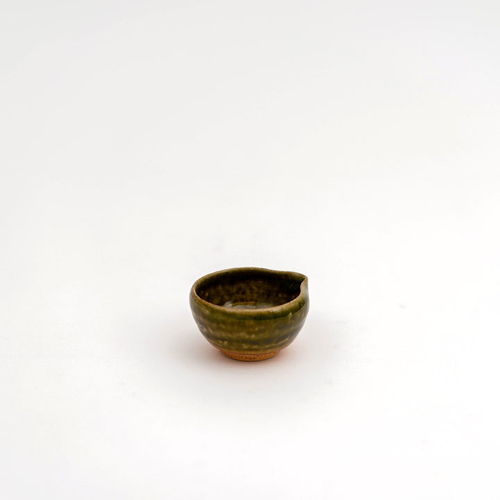 Handmade Oribe Olive Green Kobachi Bowl