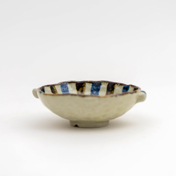Mino Ware Handmade Irregular Tokusa Small Bowl