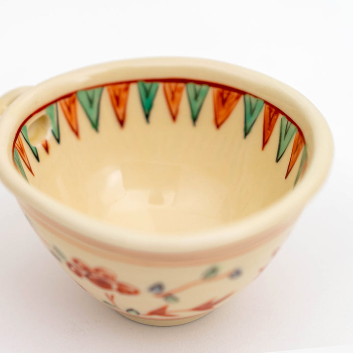 Mino Ware Hand Painted Irregular Shape Omakase Small Lipped Bowl