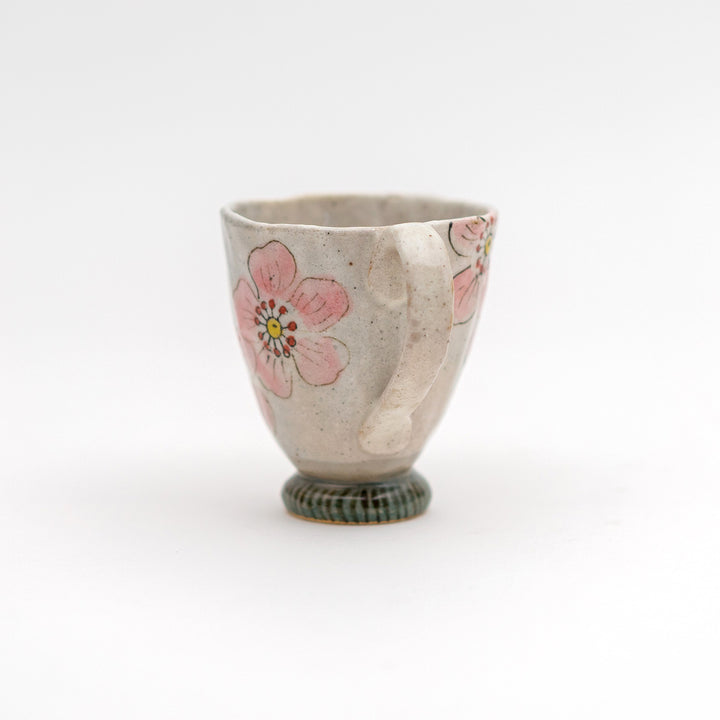 Handmade Flower Mug - Pink