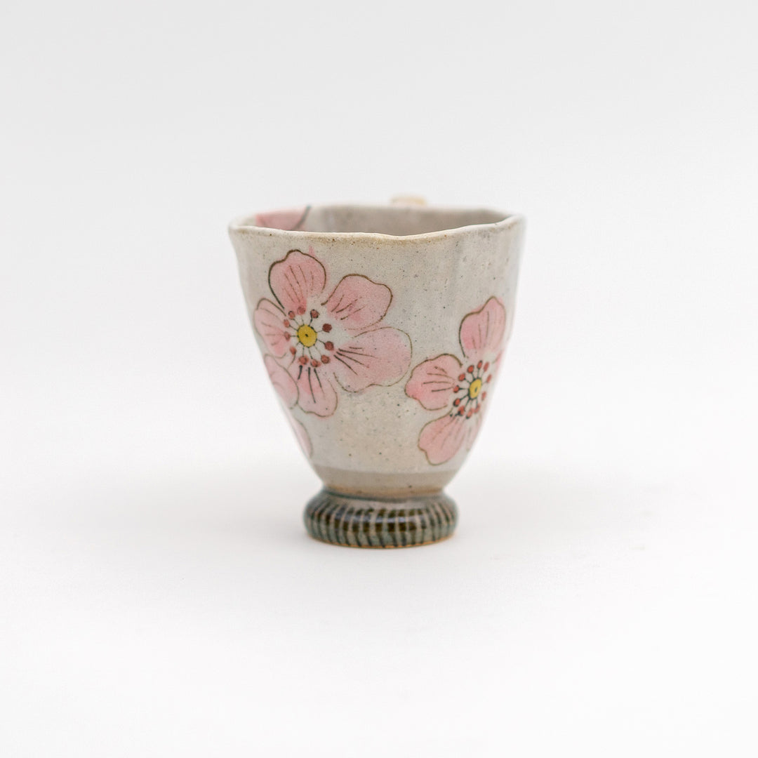 Handmade Flower Mug - Pink